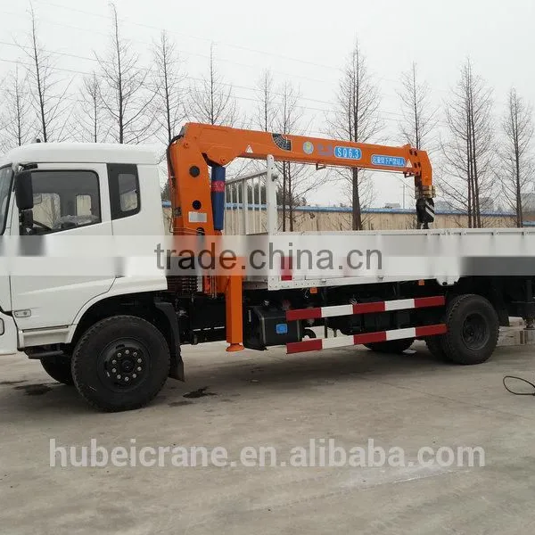 Mini Telescopic Crane on Truck, SQ6.3S3, Truck Mounted Crane With Hydraulic Boom photo-2