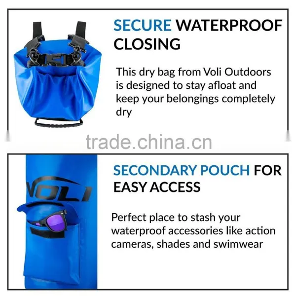 Perfect Waterproof Backpack Dry Bag 20L for Kayaking photo-3