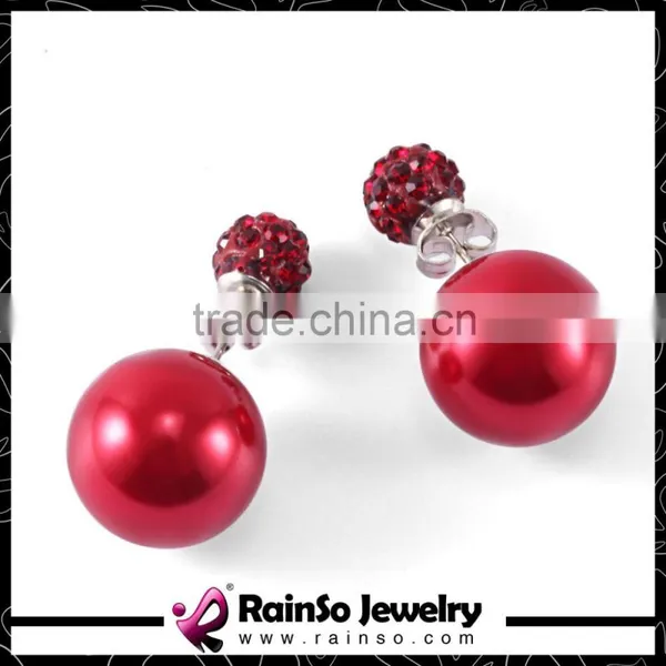 Double Sided Fashion Ball Earrings photo-3