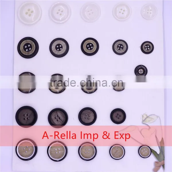 Round Shape 4 Holes Buttons for Garment Resin Materials photo-2