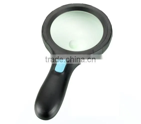 Kawachi 1.8X,5X 138mm Lens Handheld Big Magnifying Glass with LED Lights Glass Magnifier for Reading
