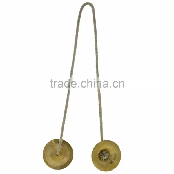 Handmade Percussion Instrument - Hand Cymbals Brass Manjira Pair - Indian Musical Instrument -yoga Bhajan Kirtan photo-2