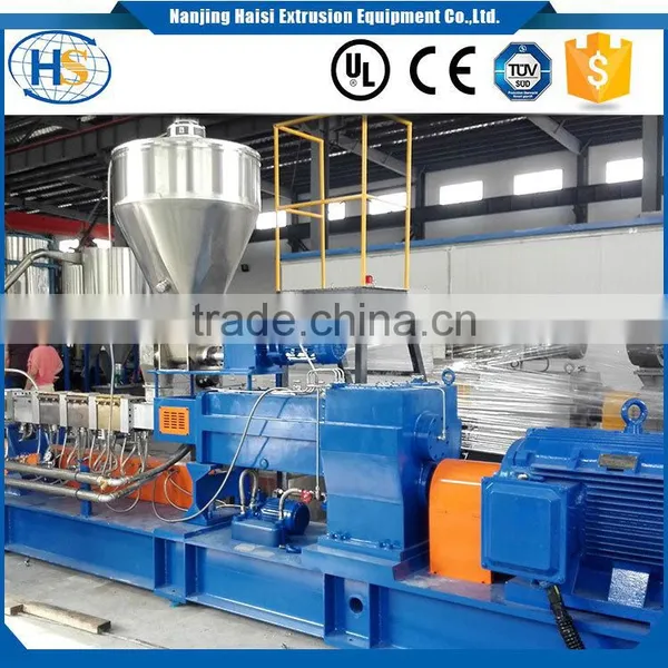 OEM Masterbatch Plastic Granules Pellet Butyl Rubber Pelletizing Twin Screw Extruder Machine photo-5