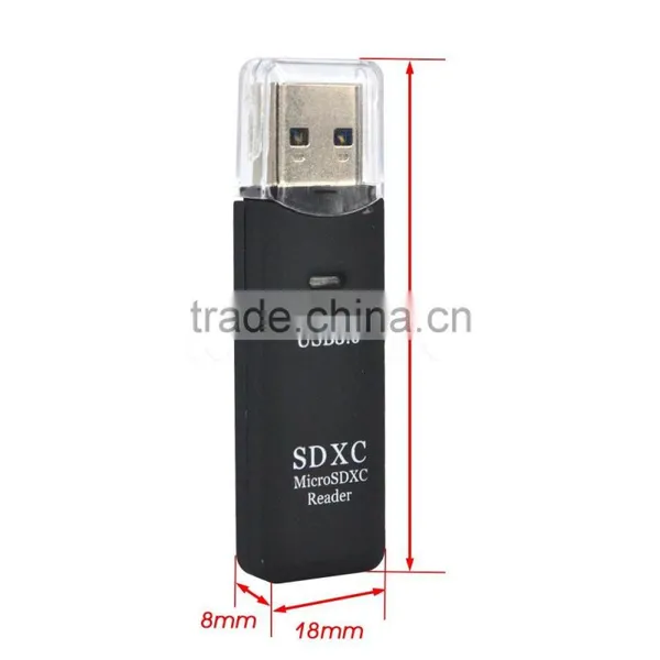 2016 Superspeed 2 in 1 USB 3.0 Card Reader SD/MicroSD/TF Trans-flash Card USB3.0 Adapter Converter Tool photo-3