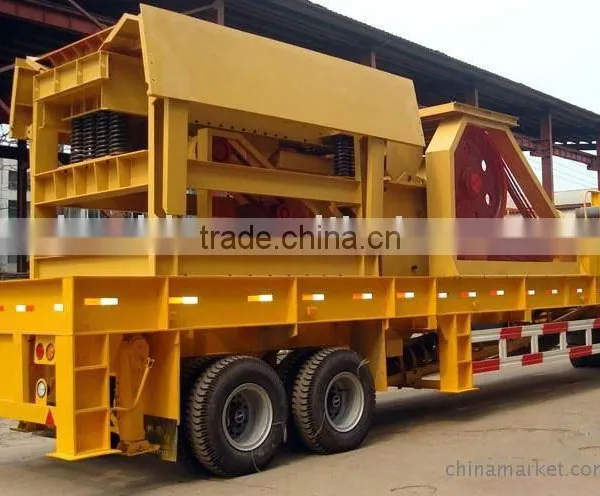 Industrial Hot Used in Ore Industry Mobile Jaw Crushing Plant Manufacturer of China With ISO9001:2000