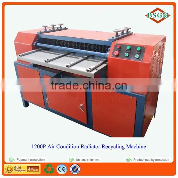 Air Conditioner Radiator Separator/Scrap Copper Wire Recycling Machine for Pvc Wire Cable Extrusion Machines photo-3