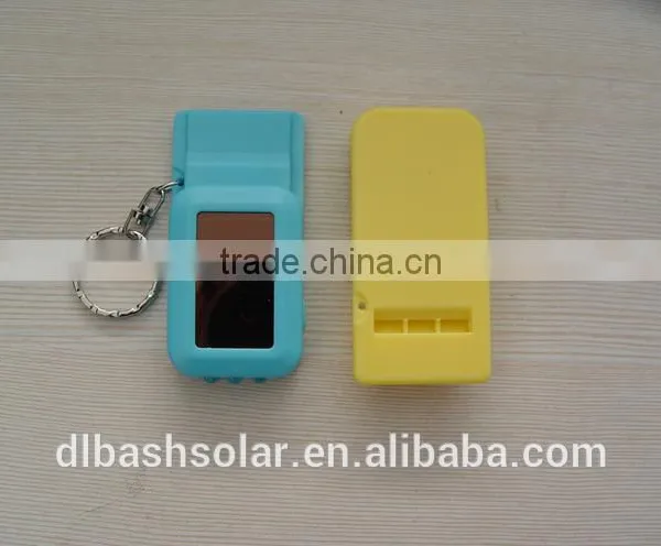 Mini USB Solar Powerbank NEW Love Gift Key Chain Whistle Keyring Ring photo-3