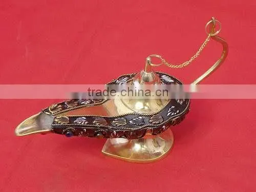 Decorative Beads Brass Aladdin Genie Lamp photo-2
