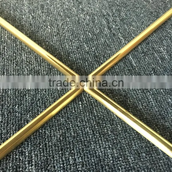 Round Shape Metal Iron Gold Color Folding End Side Table photo-4