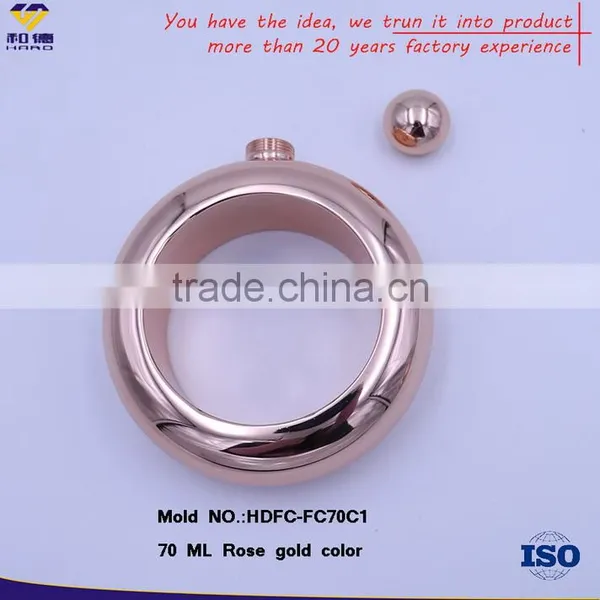 OEM Custom Wholesale Embossed Promotion Engraved Logo Stainless Steel Hip Flask photo-2