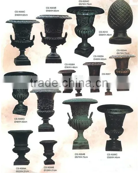 Customized Iron Flower Pot,decorative Casting Iron Flowerpots photo-5