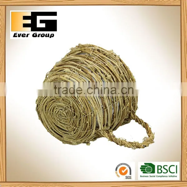 Yellow Rattan Cups and Flower Pots photo-4