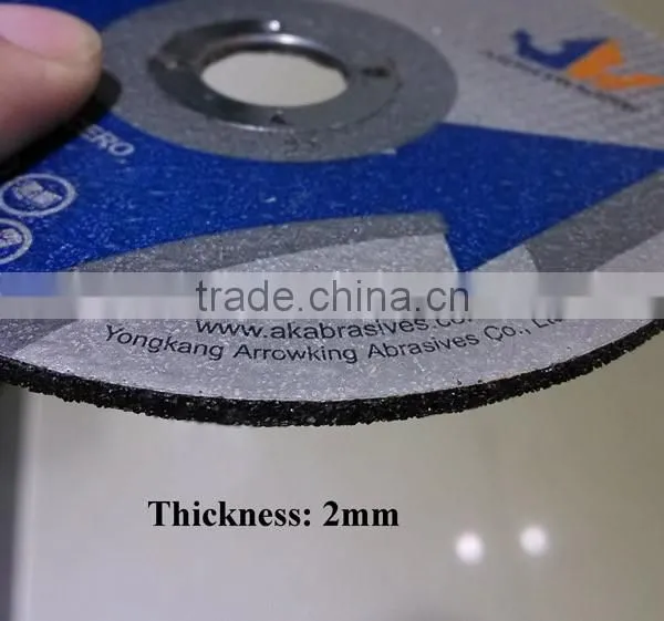 4'' Flat Resin Bonded Reinforced Cutting Wheel for Metal photo-2