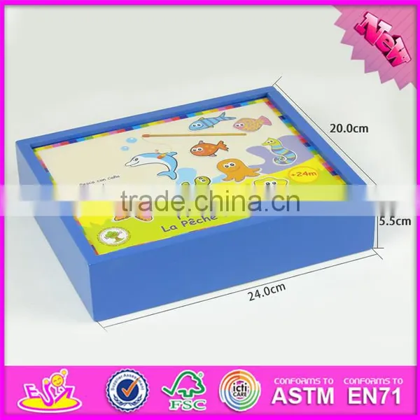 2016 New Design Magnetic Wooden Children Fish Toy W01A088 photo-4