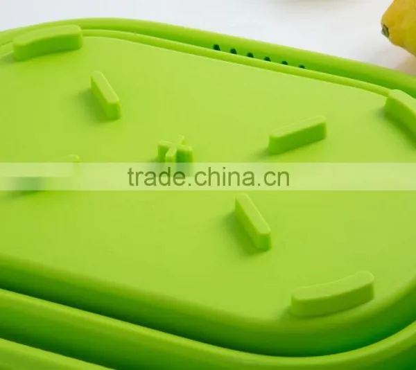 Silicone Square Shaped Collapsible Wash Basin,storage Bowl photo-2