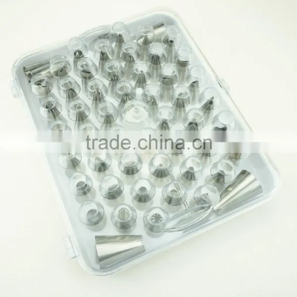 42156 52 Pcs 304 Stainless Steel Cake Master Decorating Tip Set, With Hinged Storage Box photo-5