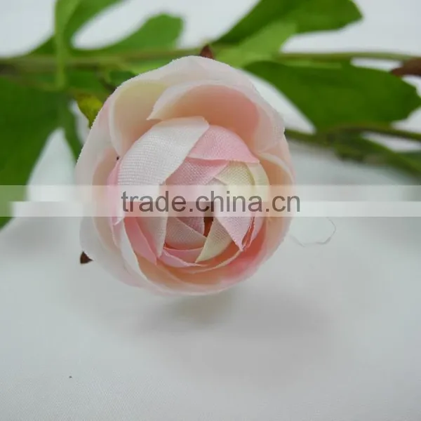 Wholesale Single Stem Ranunculus Artificial Silk Flowers for Wedding Decoration photo-5