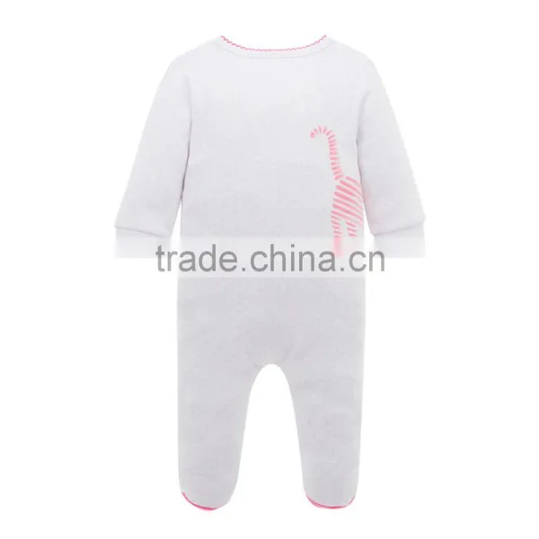 2017 New Fashion Girl Clothes 100% Cotton Animal Design Newborn Baby Rompers For Winter photo-2