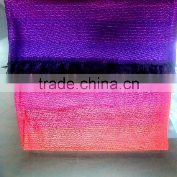 Rainbow Colors Jacquard Shawl,Factory Direct Shawls and Stoles photo-2