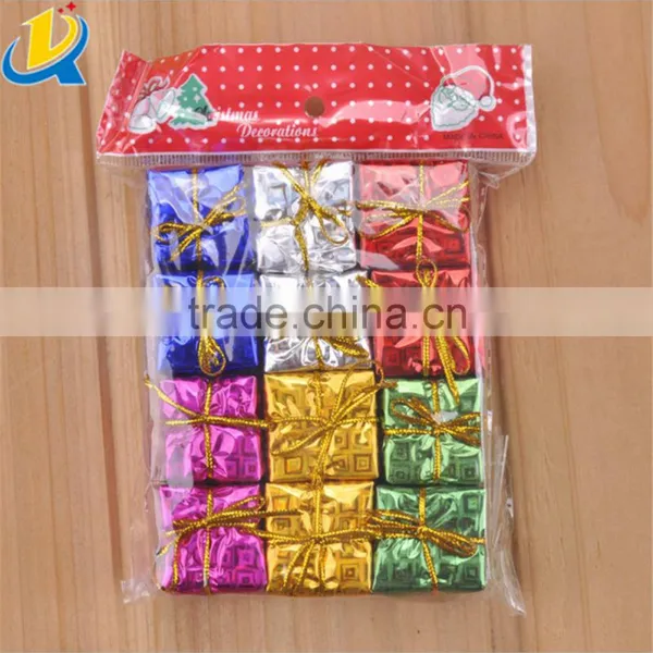 Newest Design Best Quality Colorful Square Christmas Small Gift Ornament photo-6