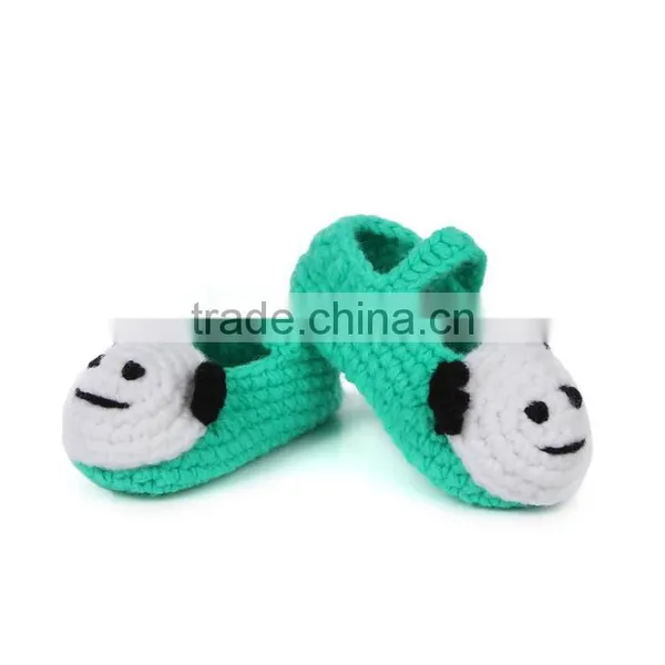 Cute Dog Pattern Hand Crochet Baby Shoes photo-4