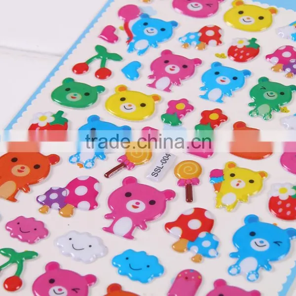 Children Puffy Sticker ,multcolor Tool Stikcer Bubble DIY Sticker for Education Carton Sticker photo-3