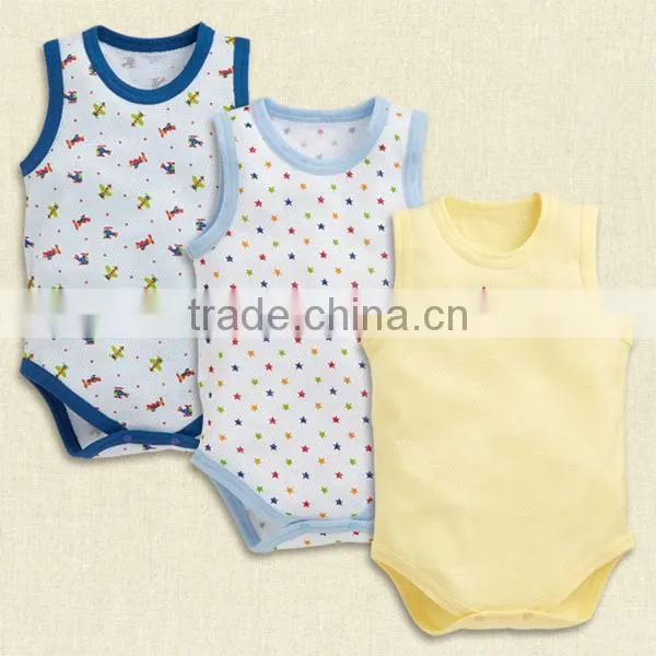 Wholesale High Quality Custom Logo NO Sleeve Baby Rompers Clothes Animal Pattern photo-3