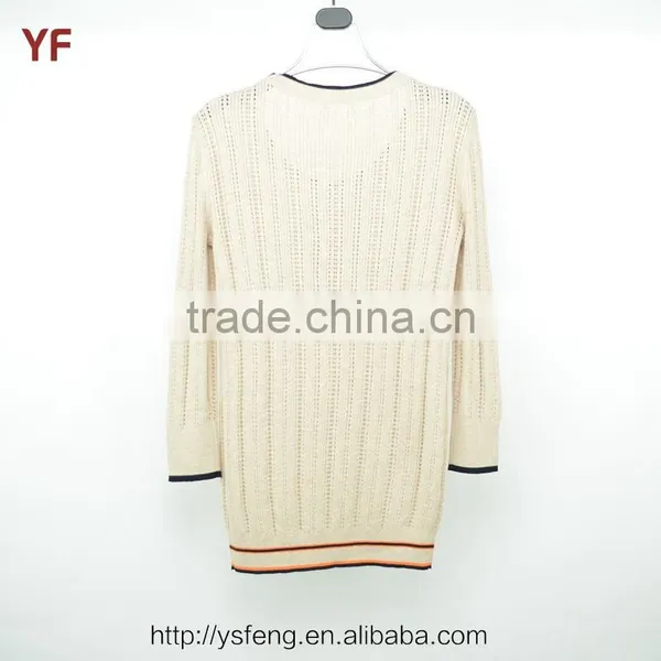 Ladies Winter Long Sweater Design Women Knitted Sweater photo-2