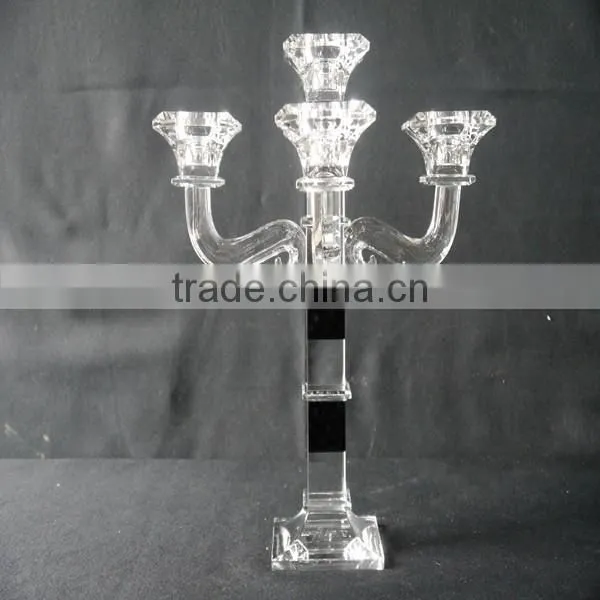 New Design Table Crystal Candle Holder for Home Decoration photo-5