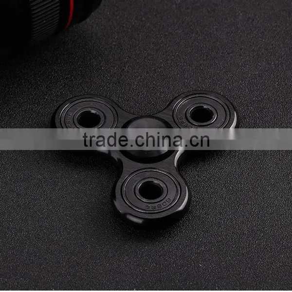 Wholesale Anti Anxiety Desk Toy Alunimun Alloy LED Flashing Fidget Spinner photo-4