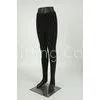 Breathable Cotton Spandex Leggings Black With Customized Printing