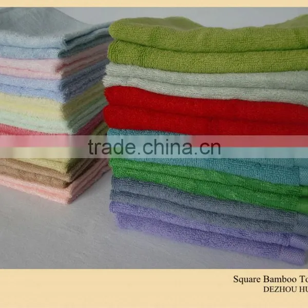 Hand Towel Square Shape Bamboo and Organic Cotton Fiber photo-2