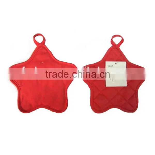 Wholesale Cheap Lovely Star Shape Pot Mitt Cotton Potholder With Many Colors photo-6