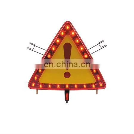 Warning Triangle !!! Reflective Protective Road Safety LED Warning Triangle