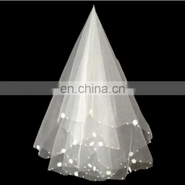 High Quality 1 Layer Tulle 1.5M Bridal Wedding Veils photo-3