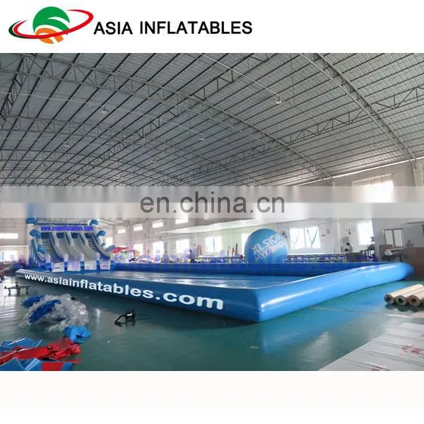 Outdoor Adorable Inflatable Round Pool With Giant Slide for Kids Used Water Park Slide for Sale photo-2