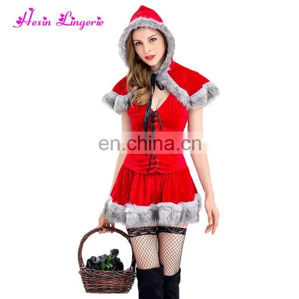 Big Discount Cosplay Holiday Hot Christmas Dress Santa Suit photo-3
