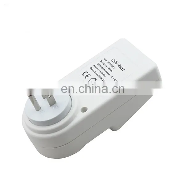 AC 120V Smart Home Plug-in LCD Display Clock Summer Time Function 12/24 Hours Changeable Timer Switch Socket, US Plug pop socket
