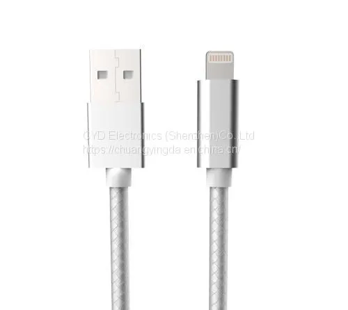 MFi Factory Nylon Braided Lightning Cable for IPhone