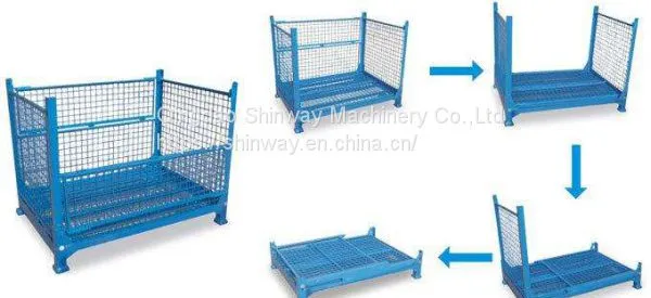 Foldable Heavy-Duty Wire Logistics Box photo-2