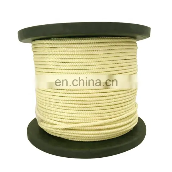Heat Resistant High Temperature Resistant Yellow Aramid Fiber Roller Rope photo-5