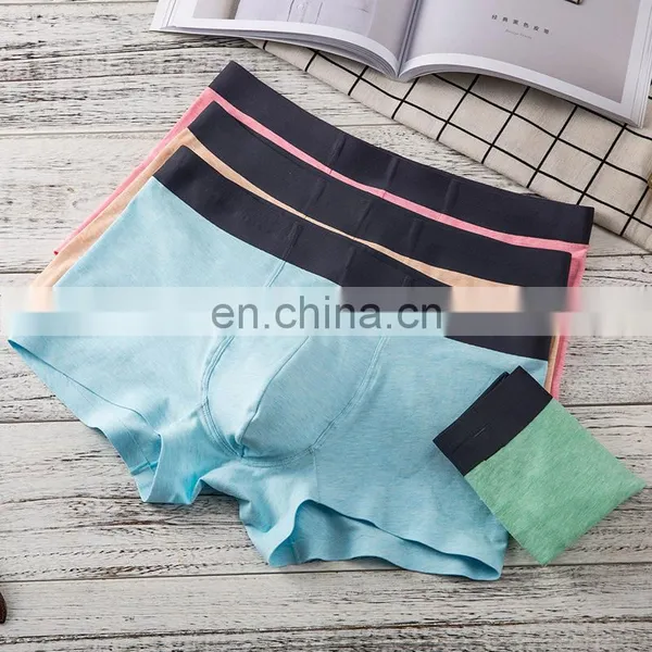 Solid Color Soft Touch Symphony Cotton Youth Shorts Boxer Men's Underwear