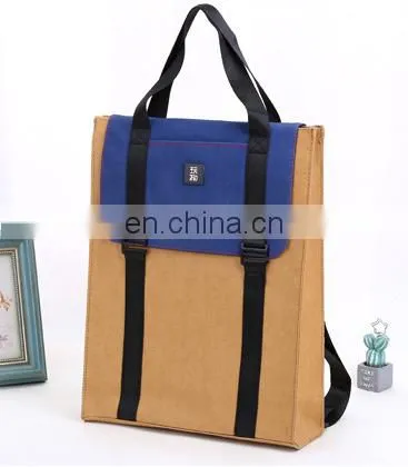 Hot Selling Kraft Paper Travel Bag Outdoor Laptop Bag New Design Backpack photo-5