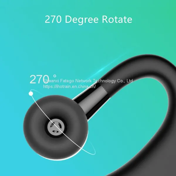 OEM China Hotrain E9 ABS Plastic Waterproof 270 Degree Rotation True Wireless Stereo TWS Wireless Bluetooth4.2 Single Supra-aural Earphone photo-3