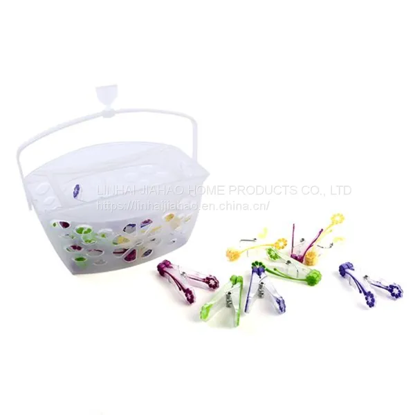 Plastic Basket With15 Pegs