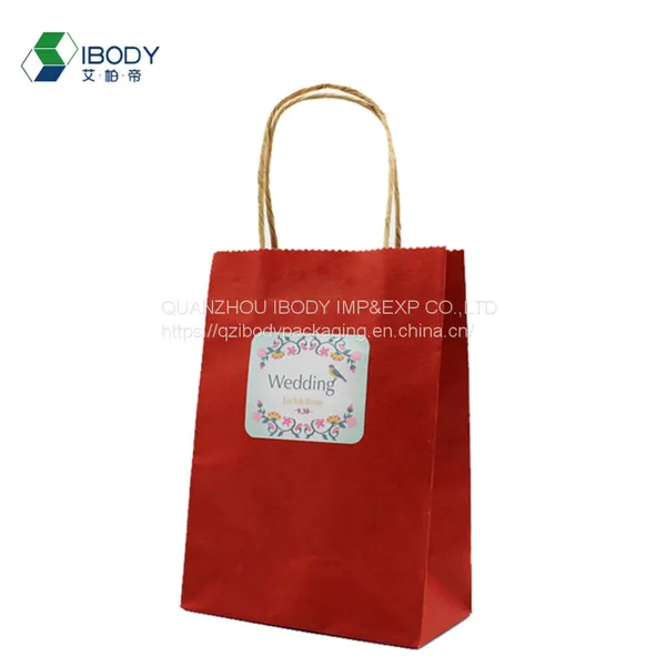 Customized Beverage Doggie Bag Take Away Food Bag Disposable Kraft Paper Bag photo-3