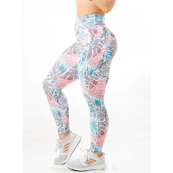 Woman's Ditiga; Printed Capris Activewear Exercise Leggings Designs&Digital&Mesh photo-2