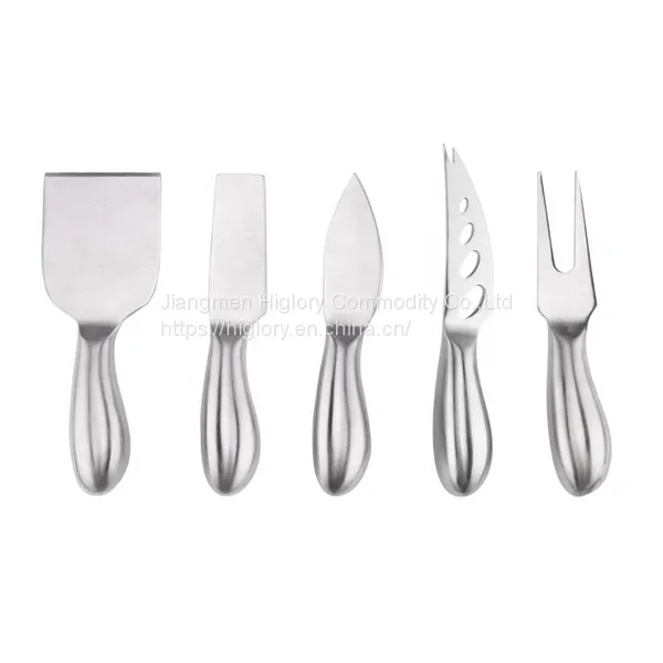 Factory Hot Sale New Design 5pcs  hollow handle Cheese Knife Sets