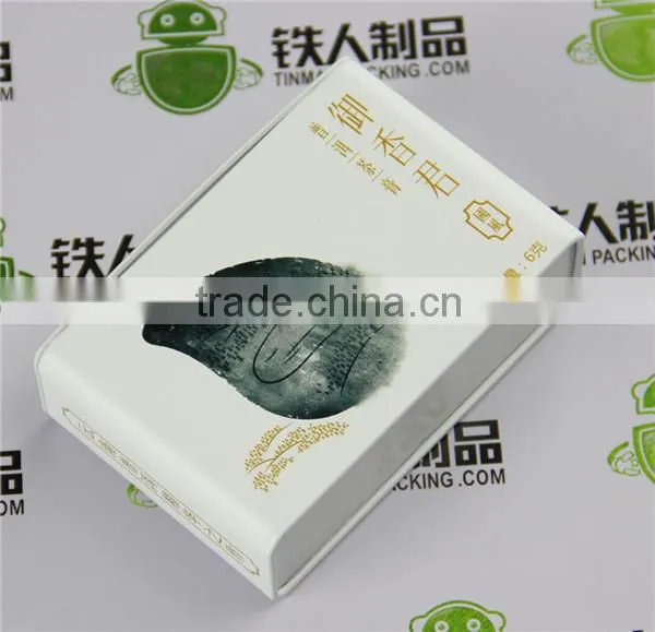 Hinged Cream Metal Packaging photo-3