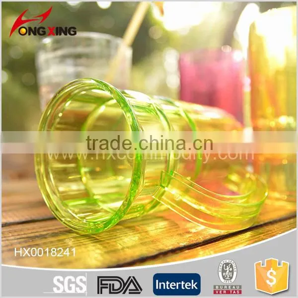 380ml Assorted Color Plastic Beer Mug Glass With Handle photo-3